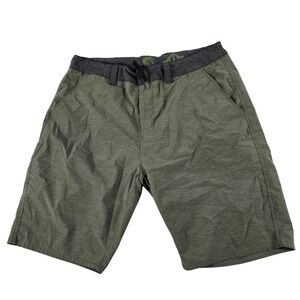 KAVU‎ Mens Hybrid Shorts Size 36 Olive Green Heathered Quick Dry Hiking Trail